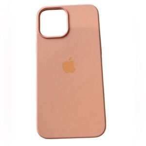 Apple Peach/coral leather iPhone Case 12 pro max